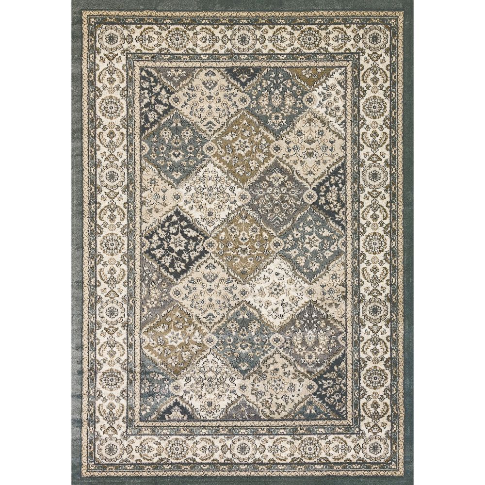 Dynamic Rugs 8471-510 Yazd 5.3 Ft. X 7.7 Ft. Rectangle Rug in Blue/Ivory